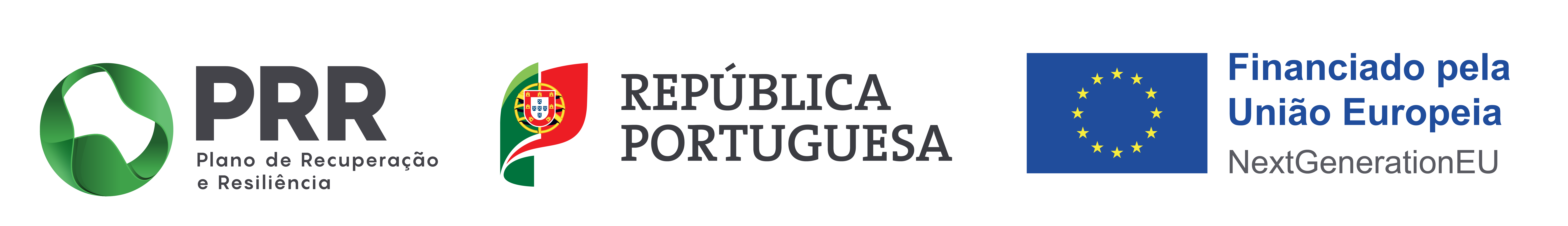PRR Plano de Recuperação e Resiliência, República Portuguesa, Financiado pela União Europeia NextGenerationEU